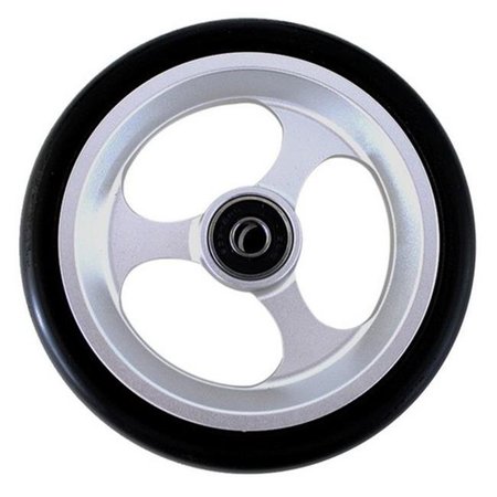 NEW SOLUTIONS New Solutions CW505 5 x 1 in. Aluminum Caster with 0.32 in. Bearings with Black Tire Wheelchair - Pack of 2 CW505